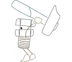 Stickserie - Ritter Schraube Doodle 10